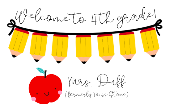 welcome to 4th grade!